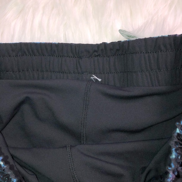 Fabletics Pamela Shorts Blue Black Running Tide XS - Picture 3 of 8